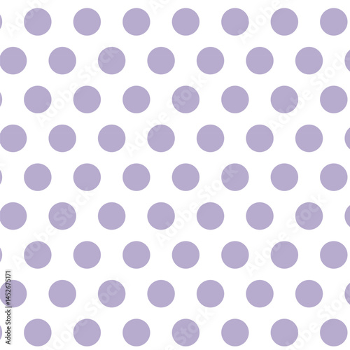 Lilac color seamless polka dots background