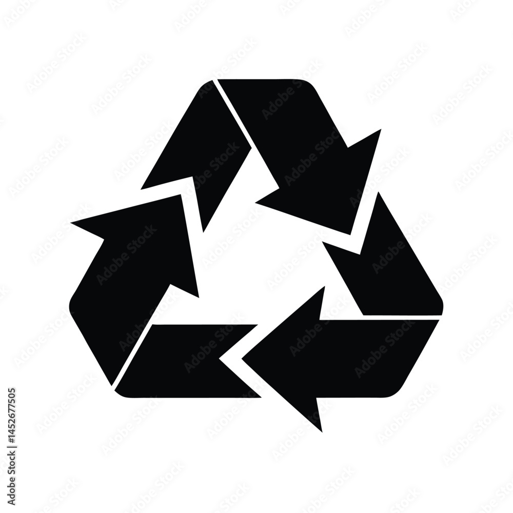 broken line recycle icon soft branding vector art broken line recycle icon soft branding vector art