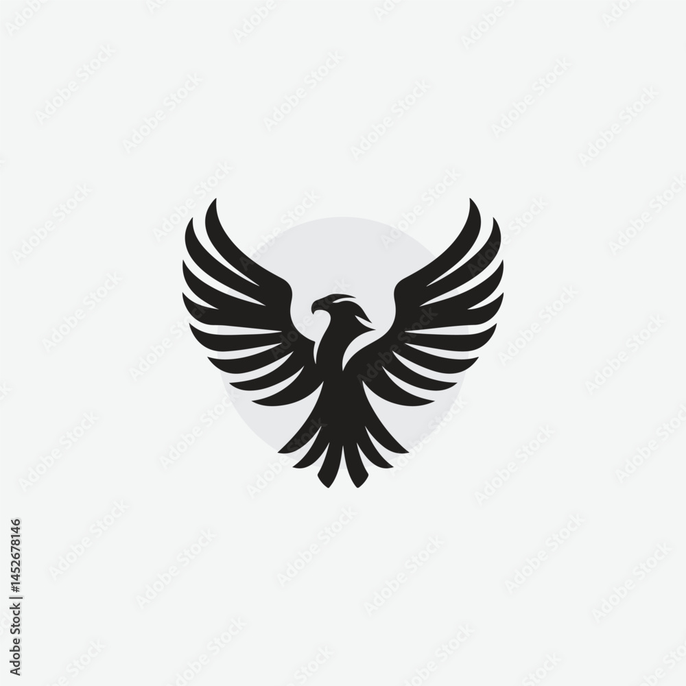 Obraz premium silhouette of eagle as logo style