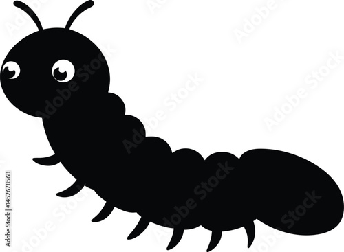 Caterpillar icon,Caterpillar  black silhouette vector illlustration
