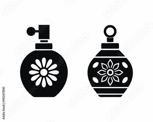 Perfume icon silhouette vector illustration