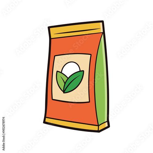Seeds packet vector illustration, gardening seed packaging, planting, agriculture and farming concept art
