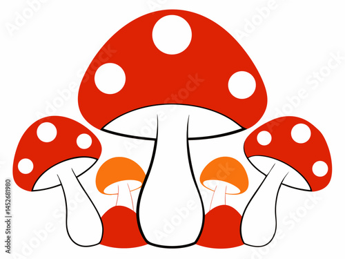 mushroom icons,mushrooms vector illustration
