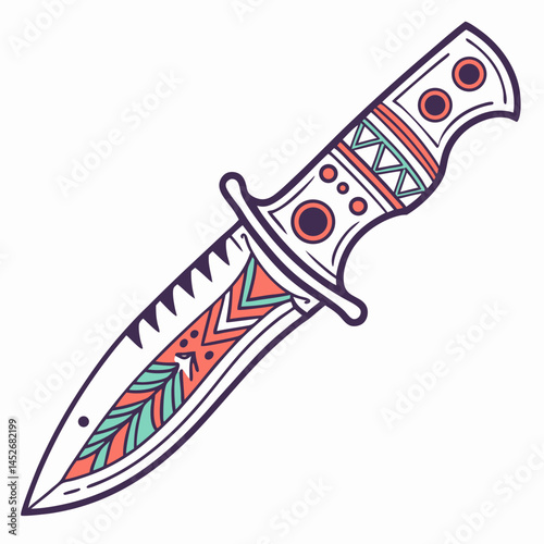 Knife silhouette vector illustration