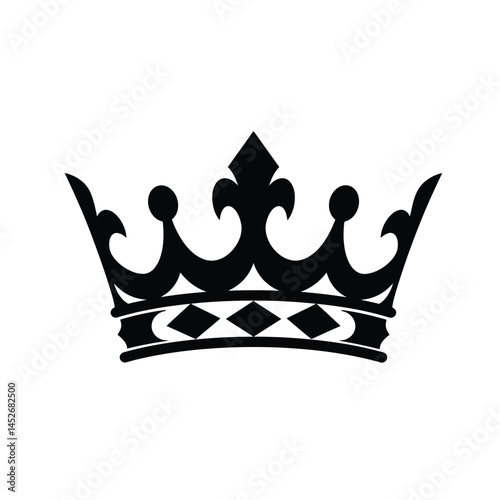  Crown icon.  Crown symbol isolated on white background.  Crown sign. vector illustration.