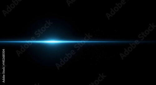 Wallpaper Mural Luminous Blue Light Beam in Dark Space Abstract Photography of Celestial Energy and Light Streaks Torontodigital.ca