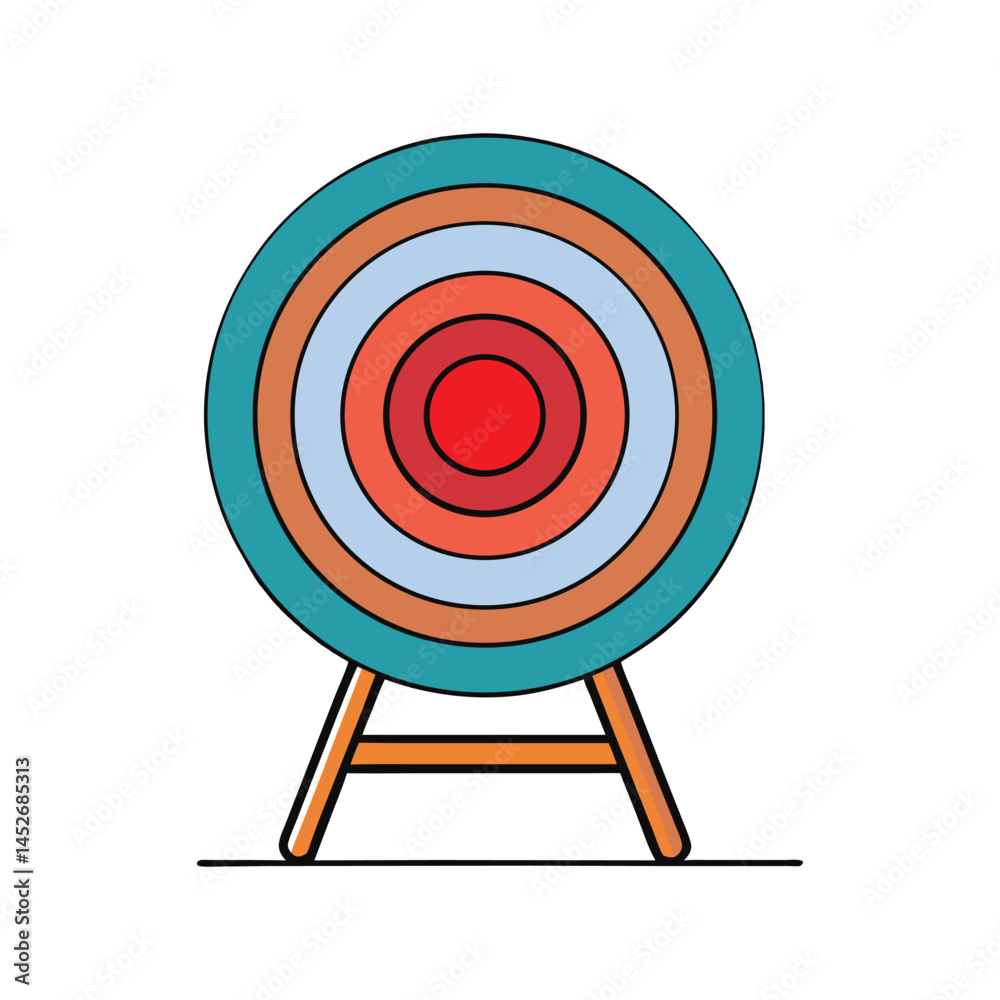 archery target vector illustration archery target vector illustration
