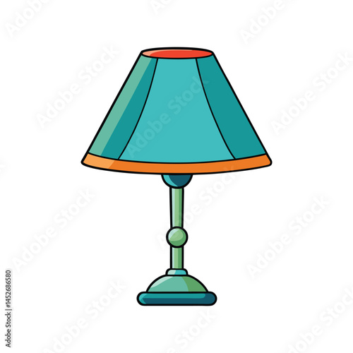 table lamp isolated on white background