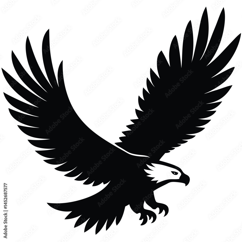 Fototapeta premium Graceful Wings in Flight Minimal Clean Design