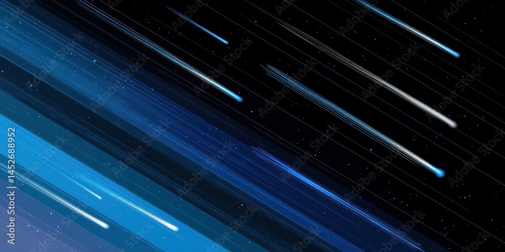 Cosmic Velocity Minimalist Digital Meteor Shower Visualization for Tech Branding, AR Design, and Futuristic Visual Storytelling in High-Resolution Digital Media Cosmic Velocity Minimalist Digital Meteor Shower Visualization for Tech Branding, AR Design, and Futuristic Visual Storytelling in High-Resolution Digital Media