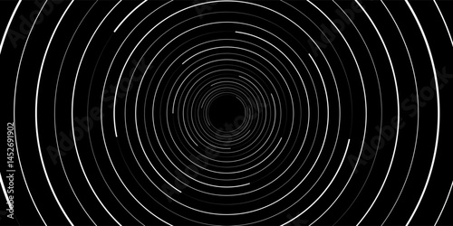 Dotted circular logo. circular concentric dots isolated on the white background. Halftone fabric design