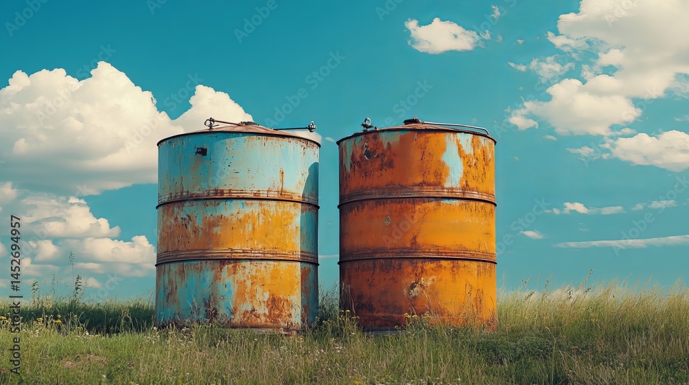 Obraz premium water tanks