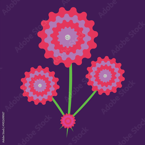 Floral Gears: Blossoming Cogs, Vibrant Blooms, Mechanized Beauty Unveiled