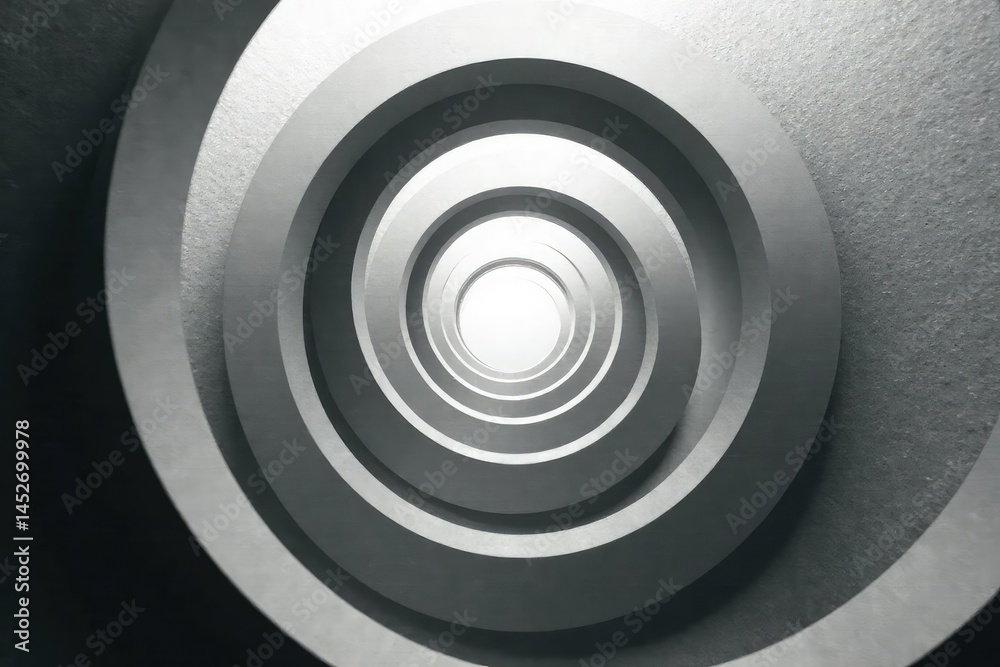 Obraz premium Subtle grayscale, overlapping circles creating depth, design, circles