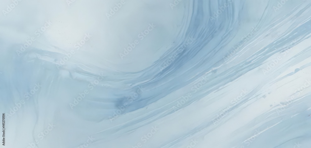 Obraz premium Soft light blue watercolor wash, subtle swirling patterns, element, soft