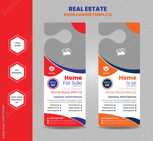 Real estate agency business door hanger