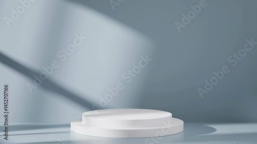 Minimal 3D Podium Rotation with Soft Shadow