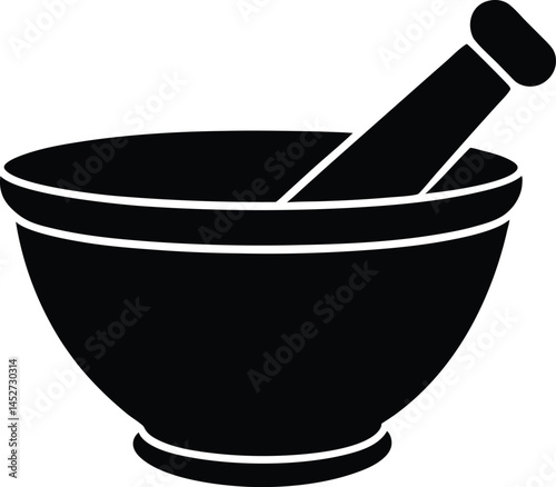 mortar with pestle