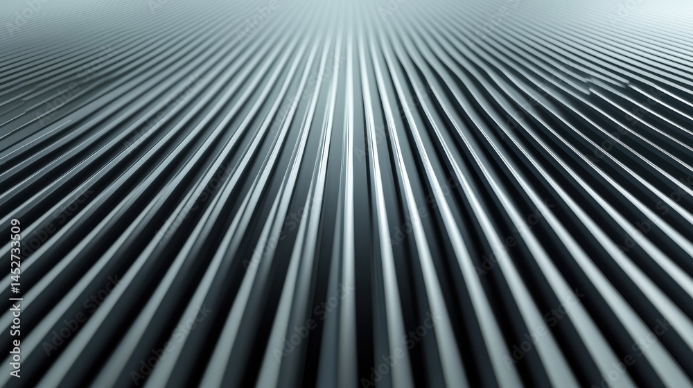 Fototapeta premium Abstract metallic pattern with linear design.