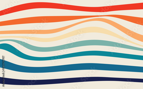 abstract retro colorful trapted  background
