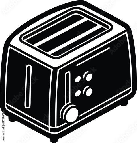 Transparent toaster with adjustable browning silhouette.
