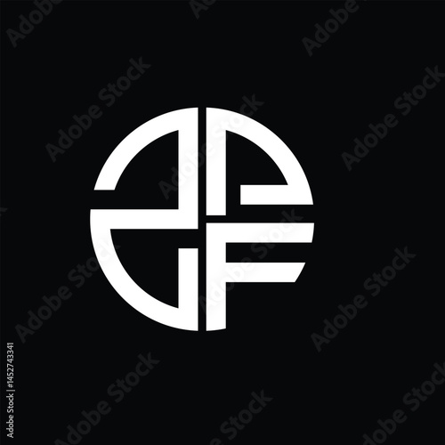 ZPF logo ZPF icon ZPF vector ZPF monogram ZPFletter ZPFminimalist ZPFtriangle ZPFflat Unique modern flat abstract logo design.