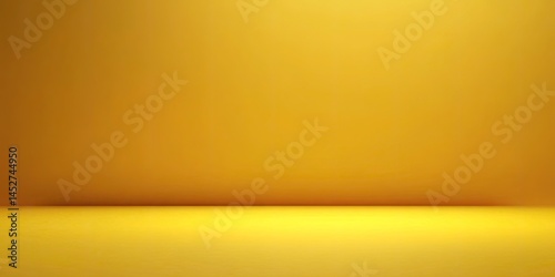 Golden Gradient Background for Product Display. Empty backdrop for object placement
