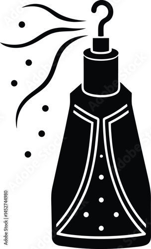 Ultrasonic clothes freshener silhouette.