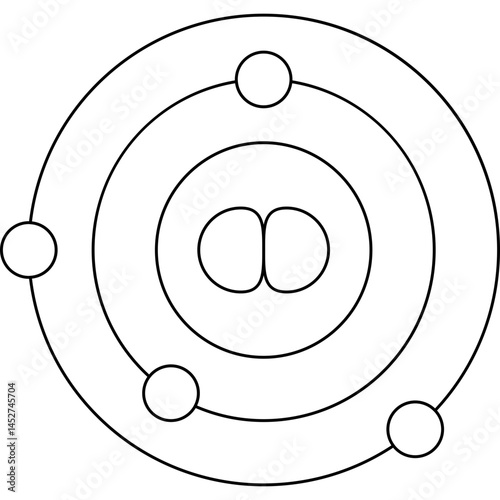 Solar system icon single vector illustration