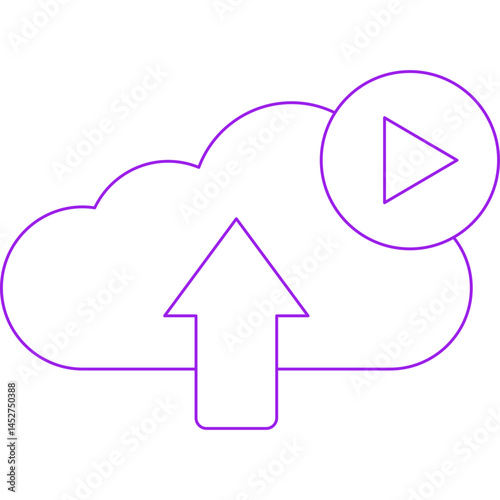 Cloud icon single vector illustration