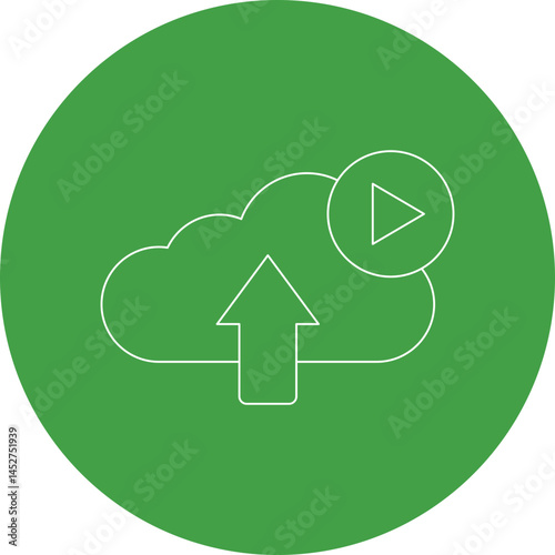 Cloud icon single vector illustration
