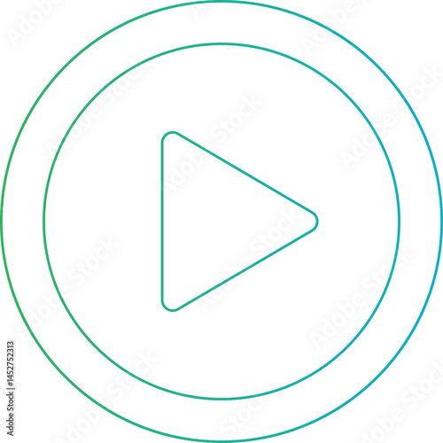 Play icon single vector illustration