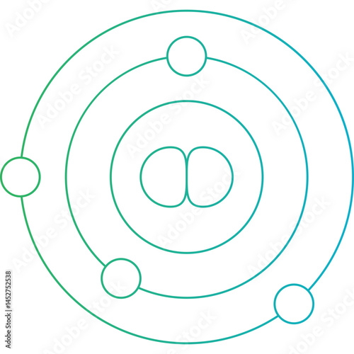 Solar system icon single vector illustration