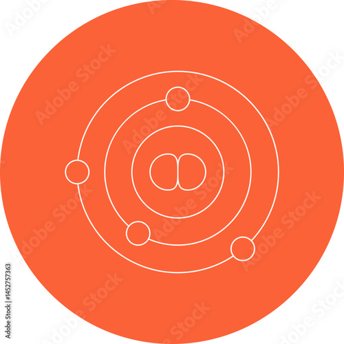 Solar system icon single vector illustration