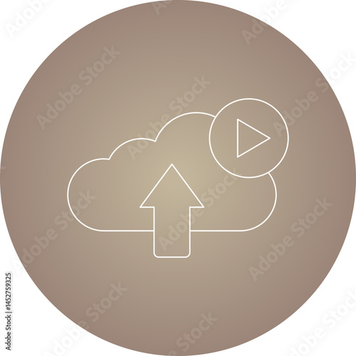 Cloud icon single vector illustration