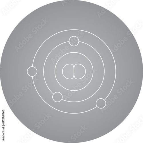 Solar system icon single vector illustration