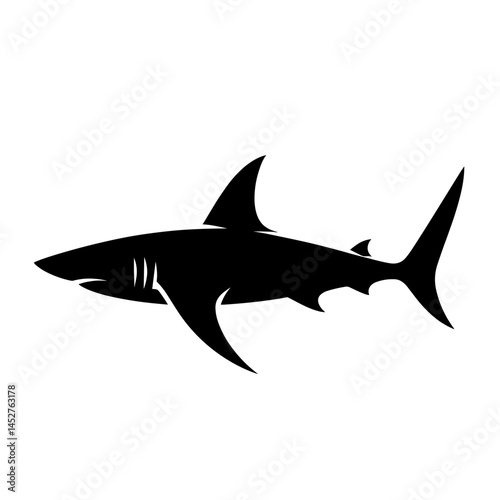 Shark silhouette isolated