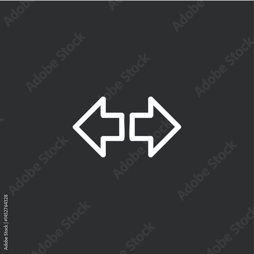  Car indicator icon logo flat vector design