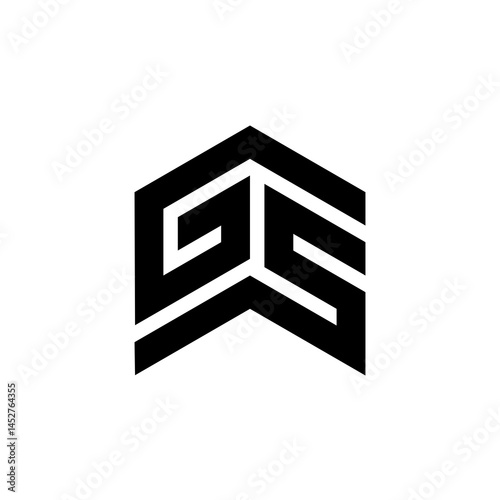 Bold geometric black GS monogram logo.