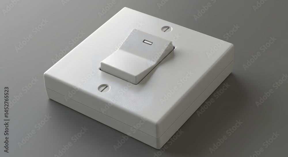 White Light Switch Close Up White Light Switch Close Up