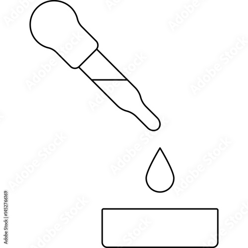 Dropper icon single vector illustration