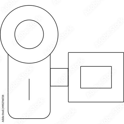 Web cam icon single vector illustration