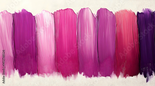 Abstract Colorful Lipstick Swatches on Textured Background