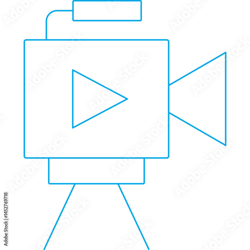 Video cam icon single vector illustration