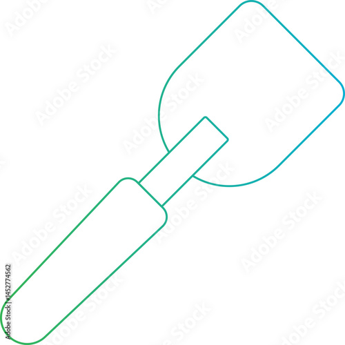 Spatula icon single vector illustration