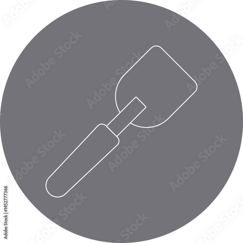 Spatula icon single vector illustration
