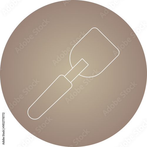 Spatula icon single vector illustration