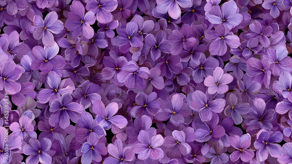 Fototapeta premium Vibrant Purple Flower Background