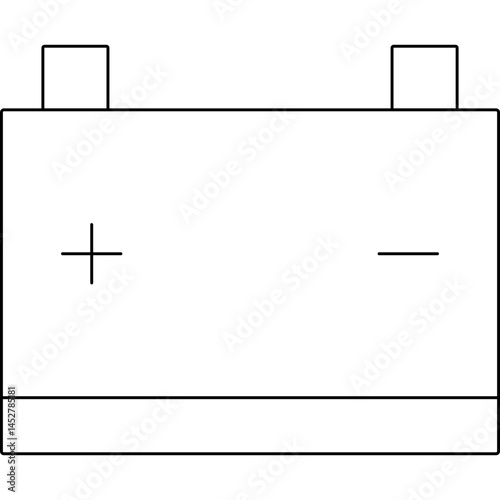 Battery icon single vector illustration