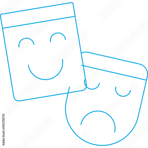 Mask icon single vector illustration